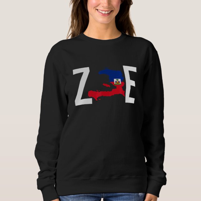Camiseta Zoe Life Lábios Orgulho Haitiano Perfeito Dia da B (Frente)