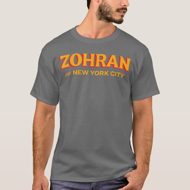 Camiseta Zohran para Nova York (Frente)
