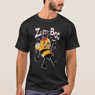 Camiseta Zom Bee Honeybee Trick Ou Tratando Abelhas De Pé