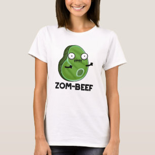 Camiseta Zom-beef Dia de as Bruxas engraçado Zombie Carnes