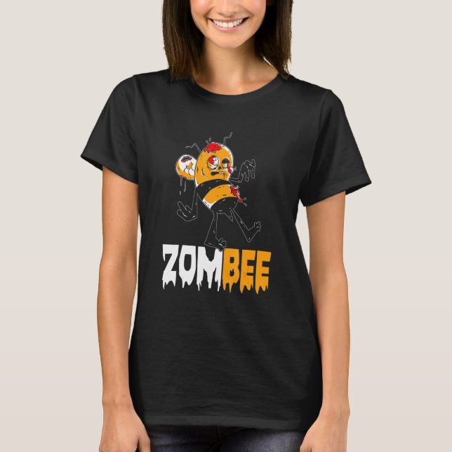 Camiseta Zombee Bee Pun Abelha Pollen Fazenda (Frente)