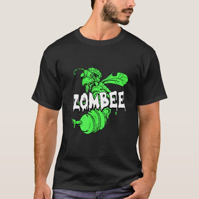 Camiseta Zombee Halloween Costume Legal Bee Zombie Pun Bee (Frente)