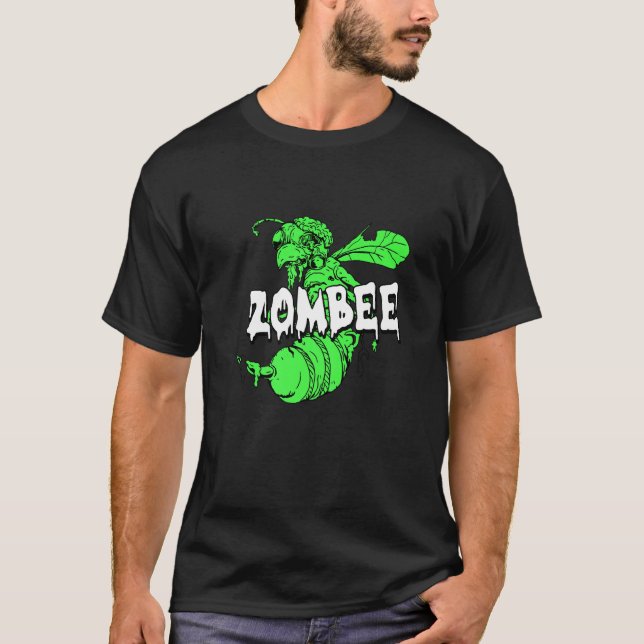 Camiseta Zombee Halloween Figurume Legal Bee Zombie Pun Bee (Frente)