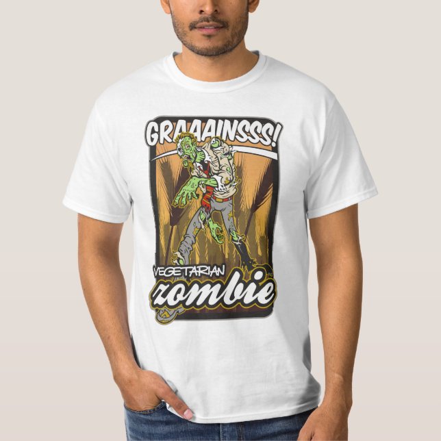 Camiseta Zombi do vegetariano (Frente)