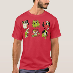 Camiseta Zombie Animal Bonito Koala Octopus Panda Cat Tigre