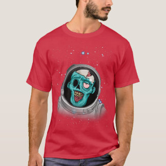 Camiseta Zombie Apocalypse Astronauta Space Halloween Zombi