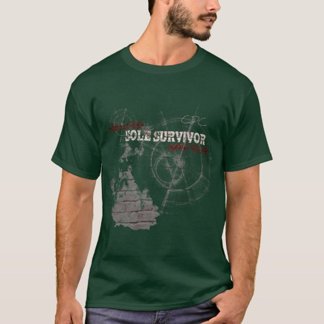 Camiseta Zombie Apocalypse Sole Survivent T Shirt (Frente)