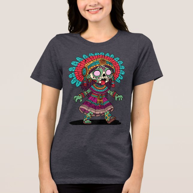 Camiseta Zombie asttec (Frente)