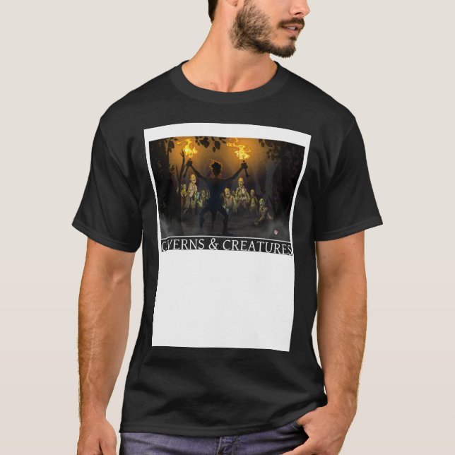 Camiseta Zombie Attack Caverns & Creatures (Frente)
