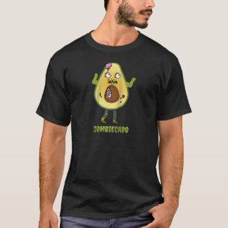 Camiseta Zombie Avocado Monstro Morto Costume Engraçado Hal