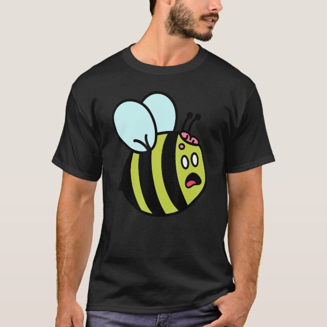 Camiseta Zombie Bee Zombee Halloween Graphic Sarcasti (Frente)