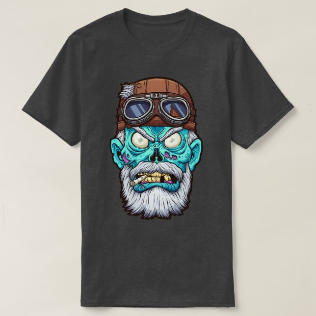 Camiseta Zombie Biker (Frente do Design)