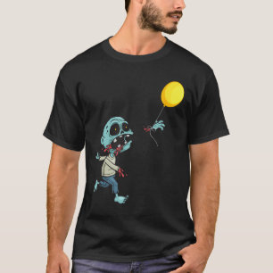 Camiseta Zombie Birthday Balloon - Engraçada Zombie Kids A