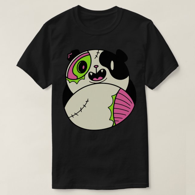 Camiseta Zombie Bonita Animais Dias de as Bruxas engraçados (Frente do Design)