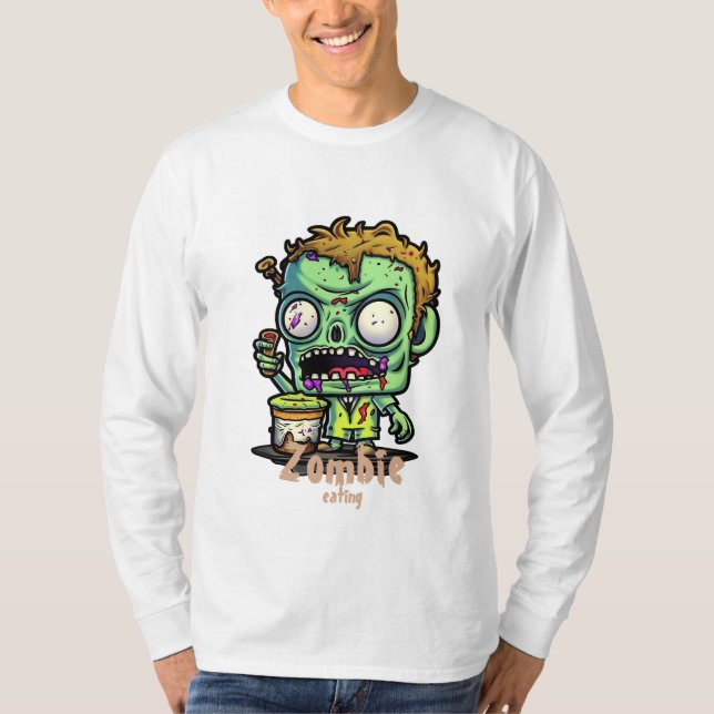 Camiseta Zombie cartoon (Frente)