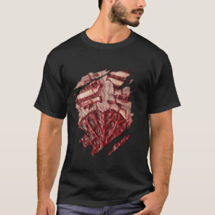Camiseta Zombie Chest Sangue E Roupa De Halloween