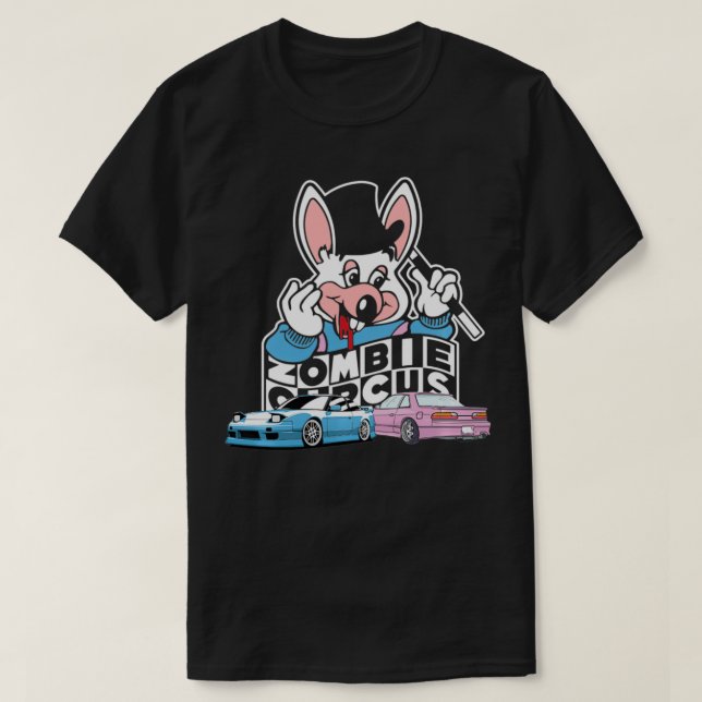 Camiseta Zombie Circus Coletivo 240s Pullover, Preto, Sm (Frente do Design)