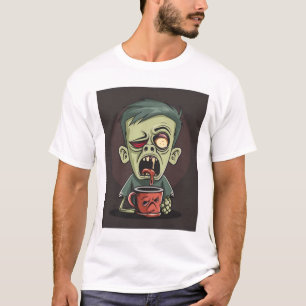 Camiseta Zombie Coffee Break - Cafeína para os Mortos