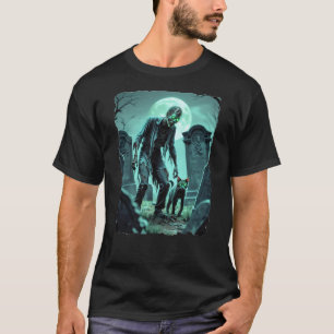 Camiseta Zombie com seu gato leal!