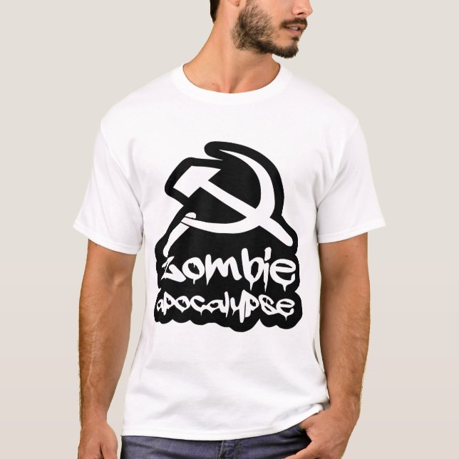 Camiseta Zombie Comunista Comunista Apocalipse # (Frente)