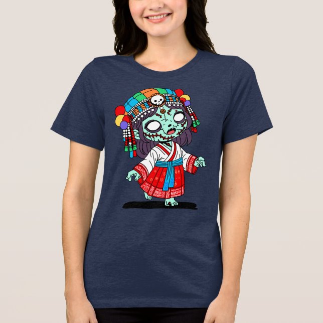 Camiseta Zombie Coreano Cute (Frente)