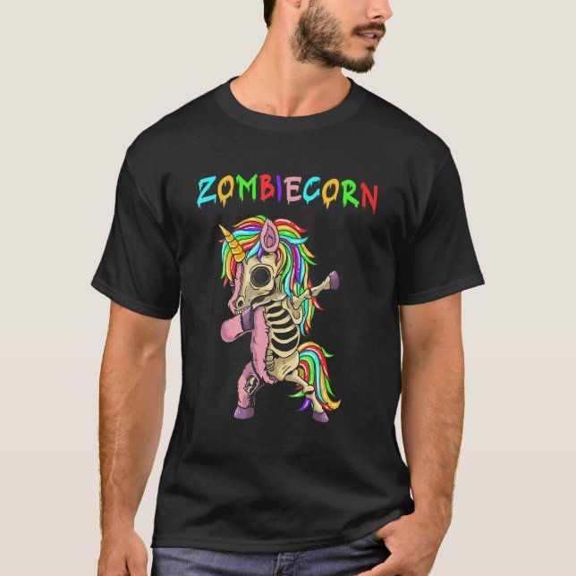 Camiseta zombie corn i adoro brainbots (Frente)