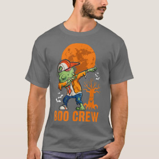 Camiseta Zombie Dabbing, Halloween, Orange Moon, Boo Crew T