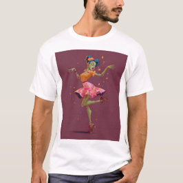 Camiseta Zombie Dançante Bonita