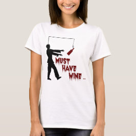 Camiseta Zombie Deve Ter Vinho