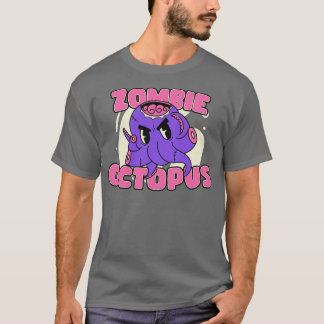 Camiseta Zombie Dia de as Bruxas engraçado de Octopus Zombi