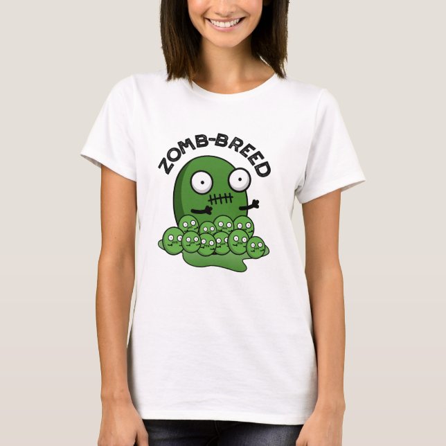 Camiseta Zombie, Dia de as Bruxas engraçado Zombie, Rama Zo (Frente)