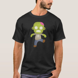 Camiseta Zombie do Cartoon Bonito