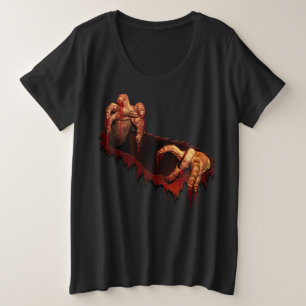 Camiseta Zombie do Halloween Mais Figurino Zombie 