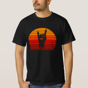 Camiseta Zombie do Halloween Rock Hand Bones Bloqueia
