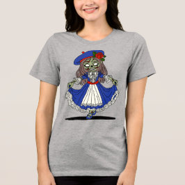 Camiseta Zombie francês bonito