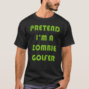 Camiseta Zombie Golfer Golfing Feira Figuras de Halloween