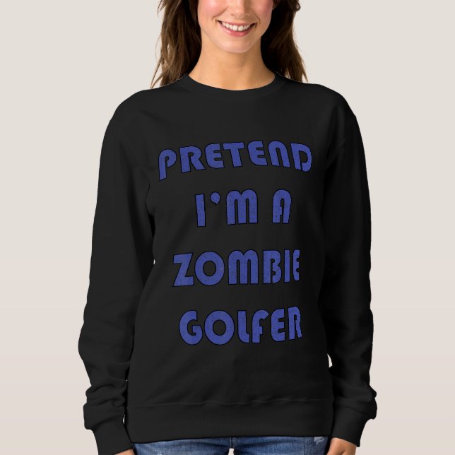 Camiseta Zombie Golfer  Golfing Golfers Halloween Costume 2 (Frente)