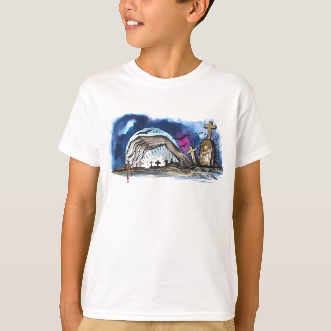 Camiseta Zombie Graveyard (Frente)