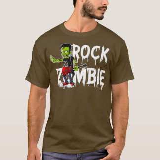 Camiseta Zombie Guitar Música de Halloween Morta