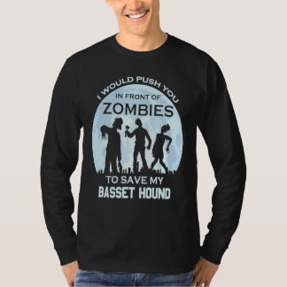 Camiseta Zombie Halloween Basset Pet