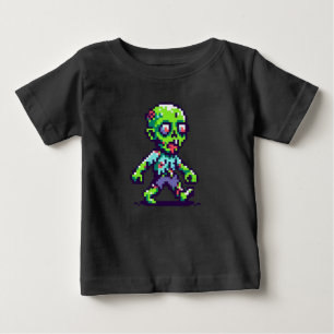 Camiseta Zombie Halloween engraçado de 8 bits