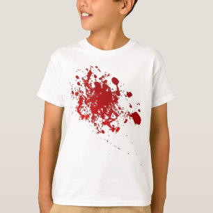 Camiseta Zombie Halloween sangue splatter assustador