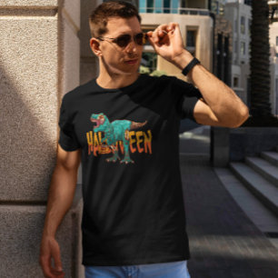 Camiseta Zombie Halloween T Rex