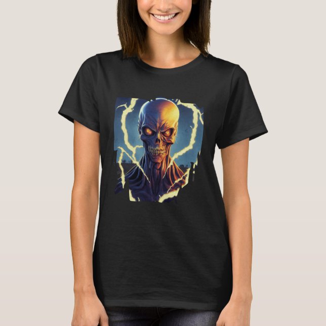 Camiseta Zombie Halloween Undead Devil Death Blood (Frente)
