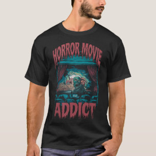 Camiseta Zombie Halloween, Viciado em Filme de Horror