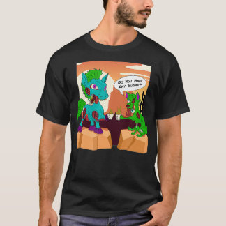 Camiseta Zombie Horse Zombie Cachorro Esfregando Chá no Des