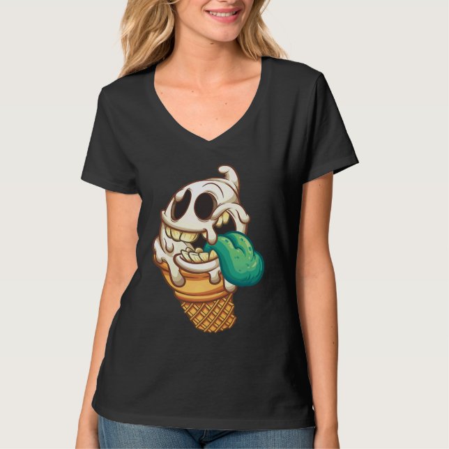 Camiseta Zombie Ice Cream Truck Monster (Frente)