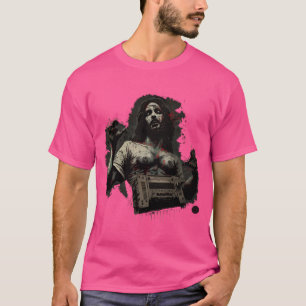 Camiseta Zombie Jesus engraçado