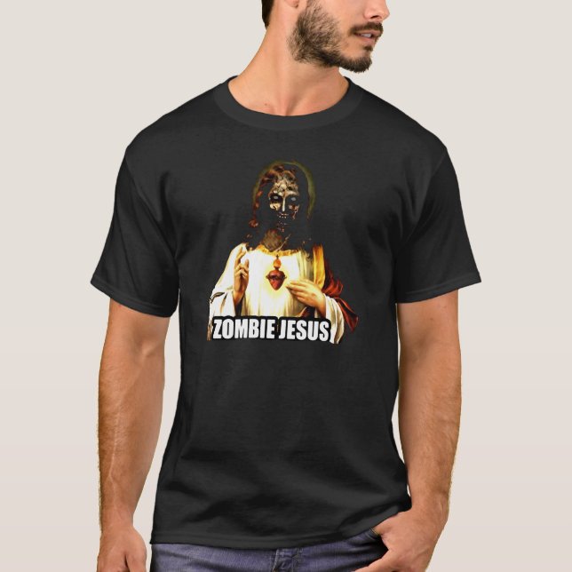 Camiseta Zombie Jesus Páscoa ateu (Frente)