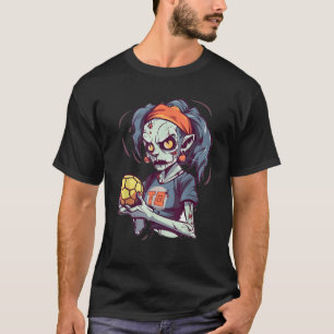 Camiseta Zombie Jogador de Voleibol Halloween Costume Espor